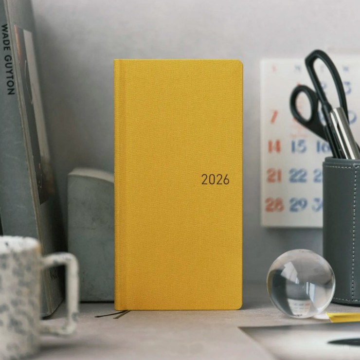 Hobonichi Weeks Mega Softcover Book (English) JANUARY 2026 - Colors: Full Moon Yellow Hobonichi Weeks Mega Softcover Book (English) JANUARY 2026 - Colors: Full Moon Yellow